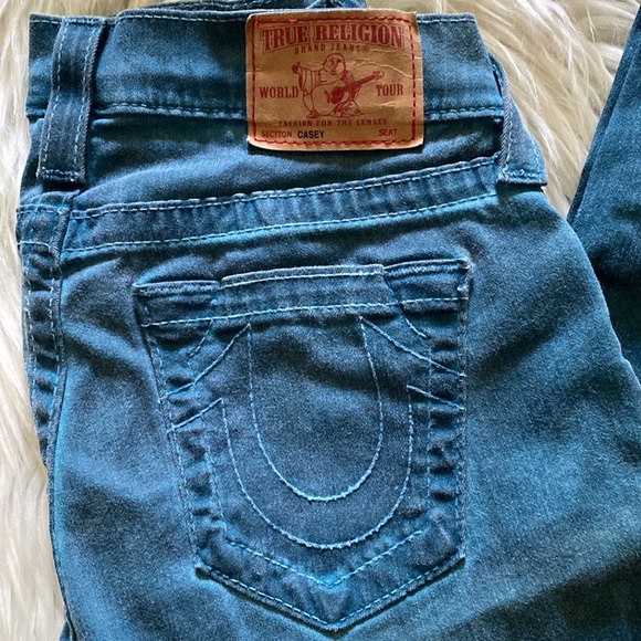 True Religion Jeans Truey Trousers Denim Casey Super Skinny QT Blue Waist 27 - Picture 8 of 8